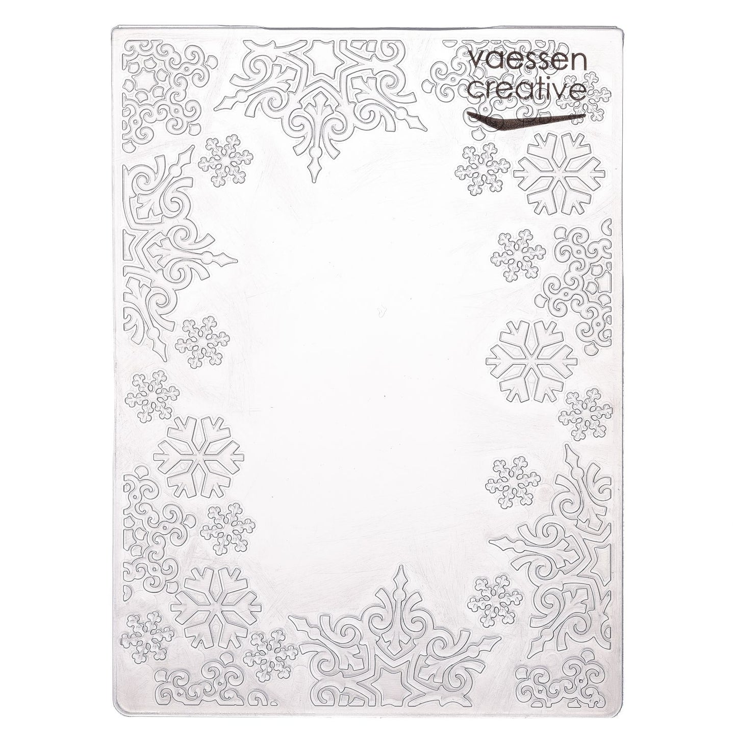 Vaessen creative • embossing folder sneeuwvlok kader