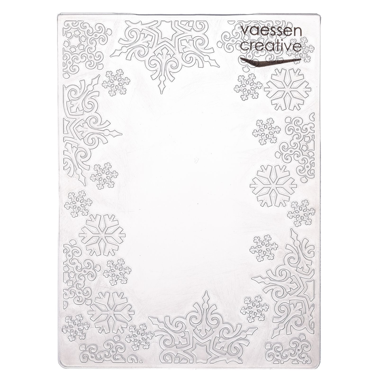 Vaessen creative • embossing folder sneeuwvlok kader
