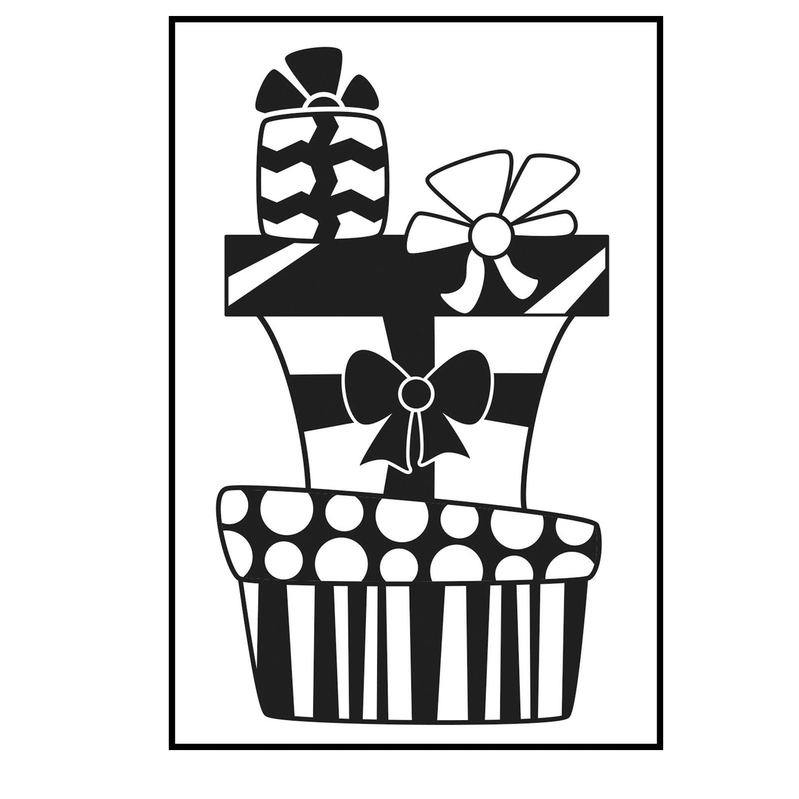 Vaessen creative • embossing folder stapel cadeaus