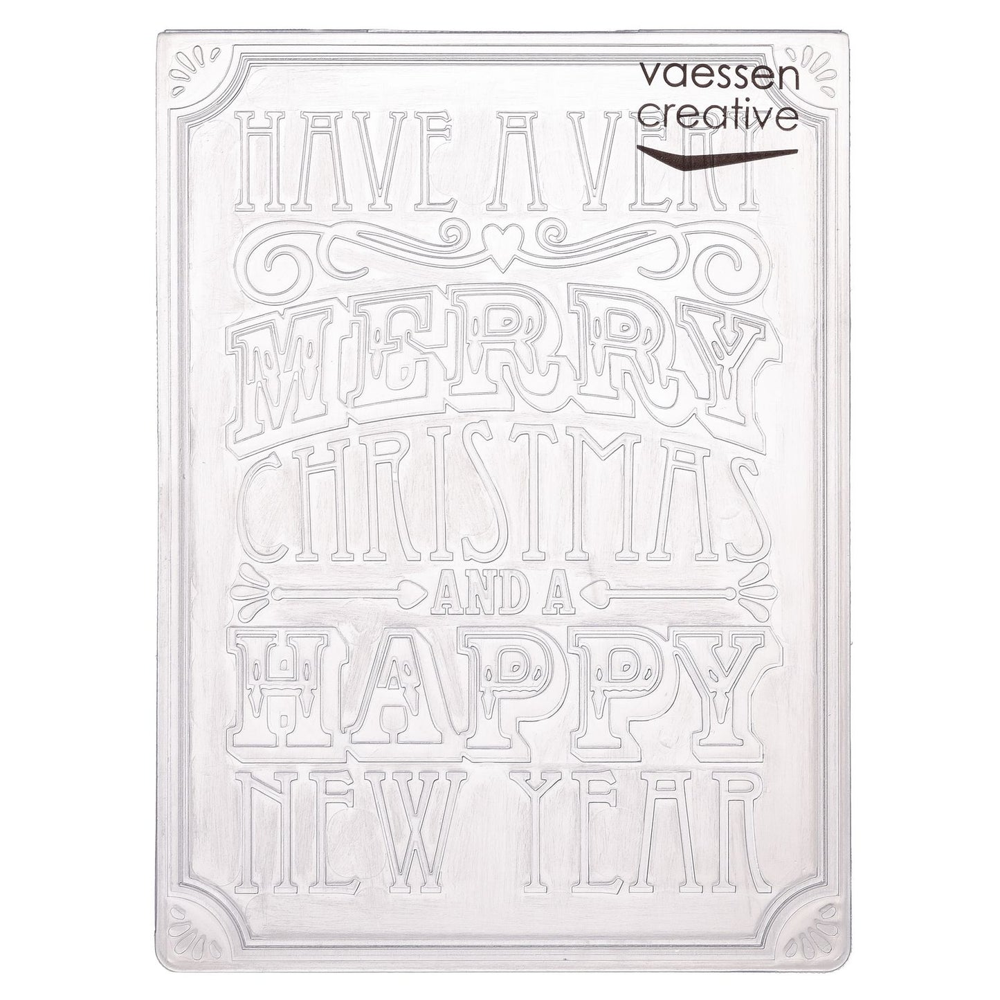 Vaessen creative • embossing folder christmas verse