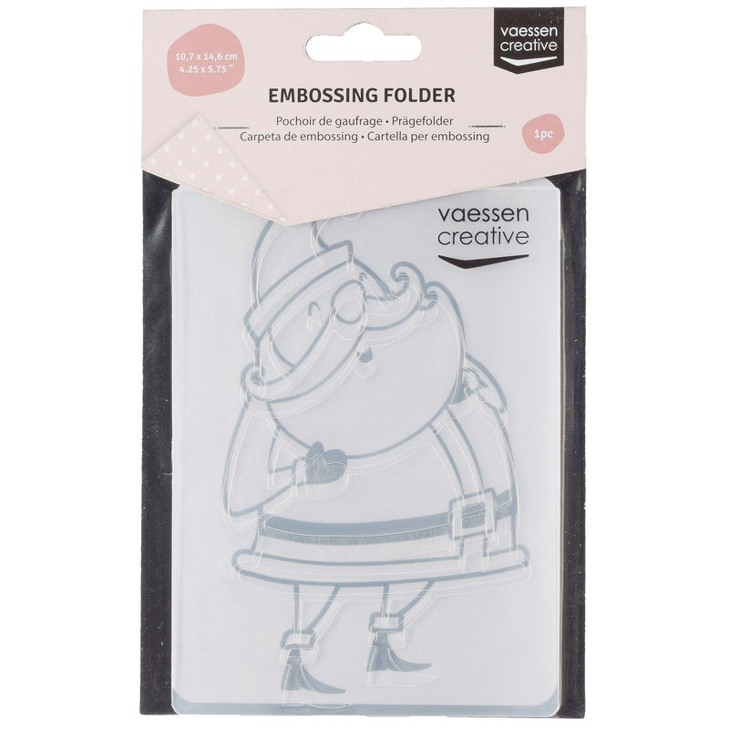 Vaessen creative • embossing folder kerstman