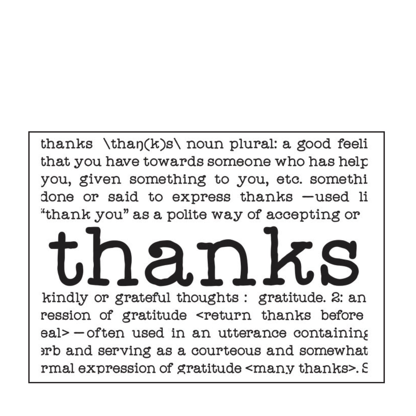 Vaessen creative • embossing folder thanks