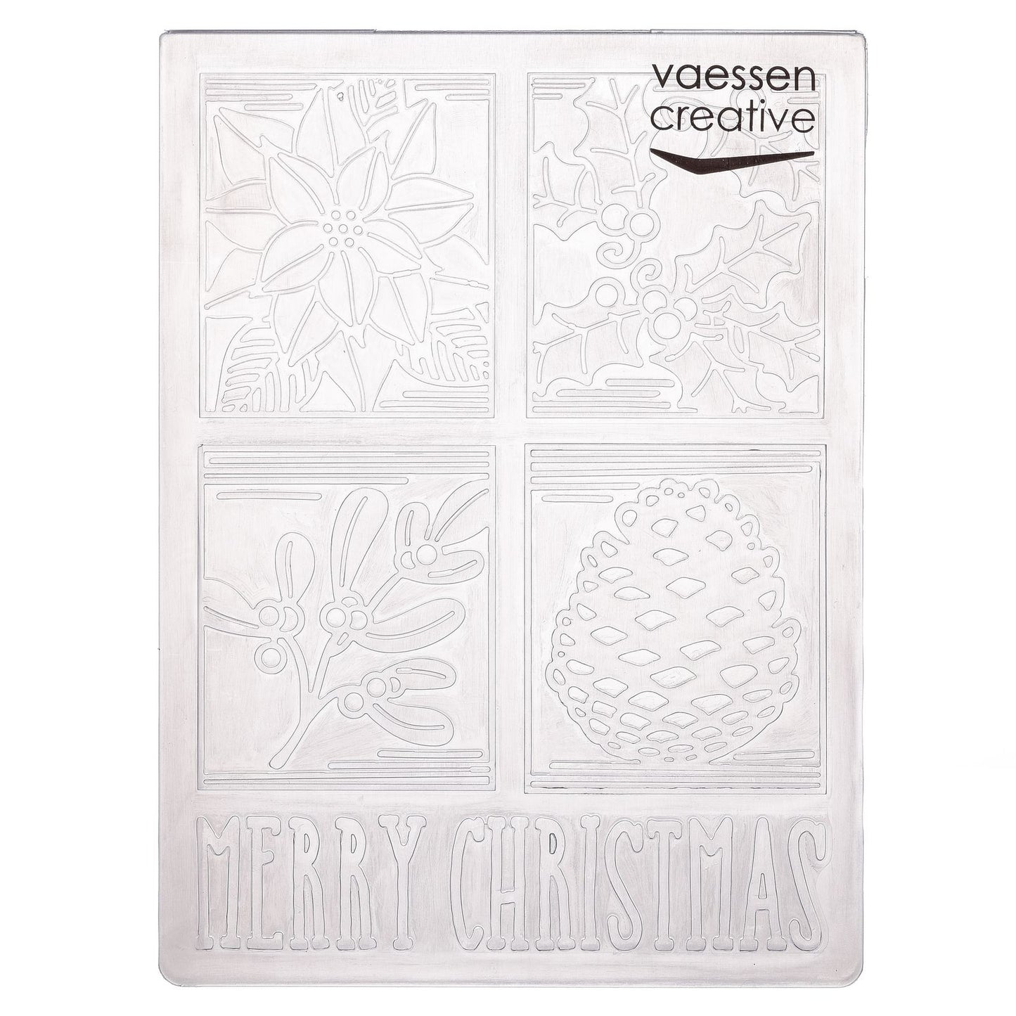 Vaessen creative • embossing folder kerstlabels