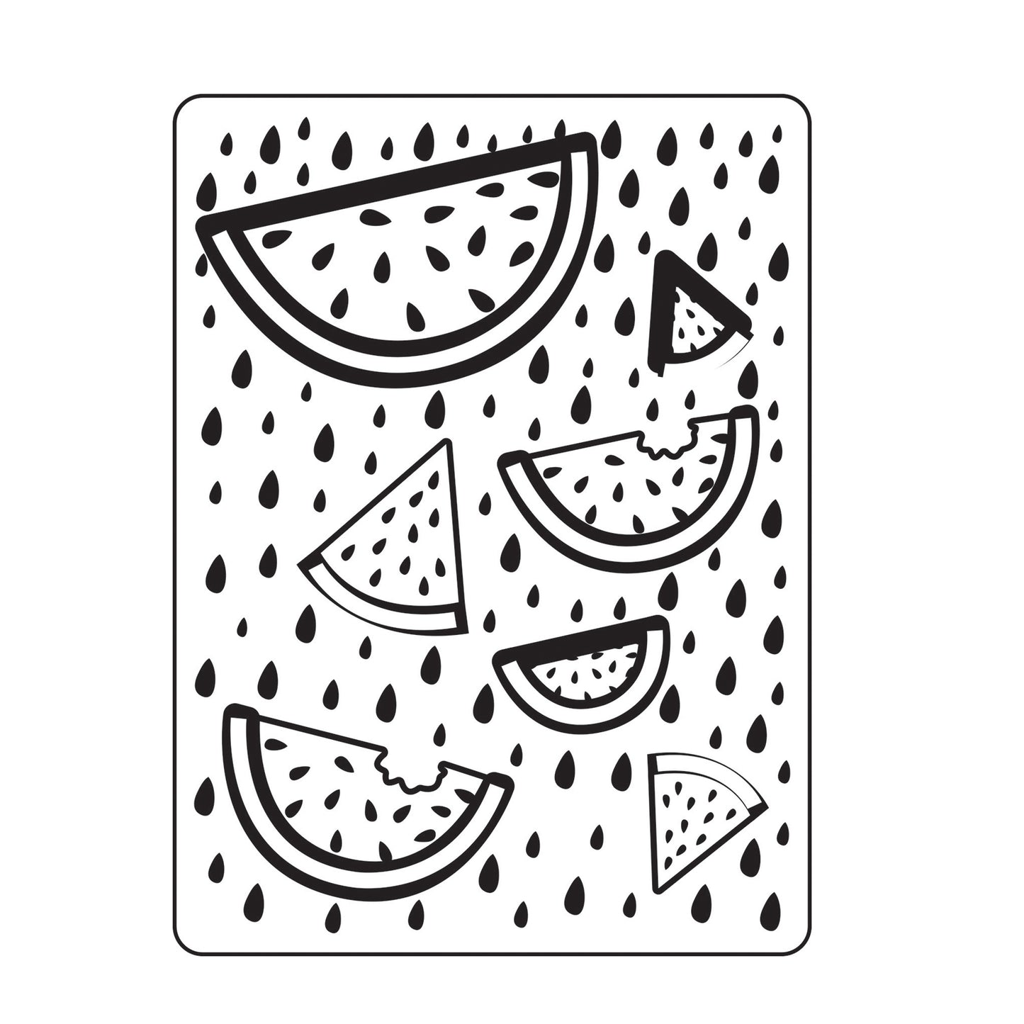 Vaessen creative • embossing folder fruit