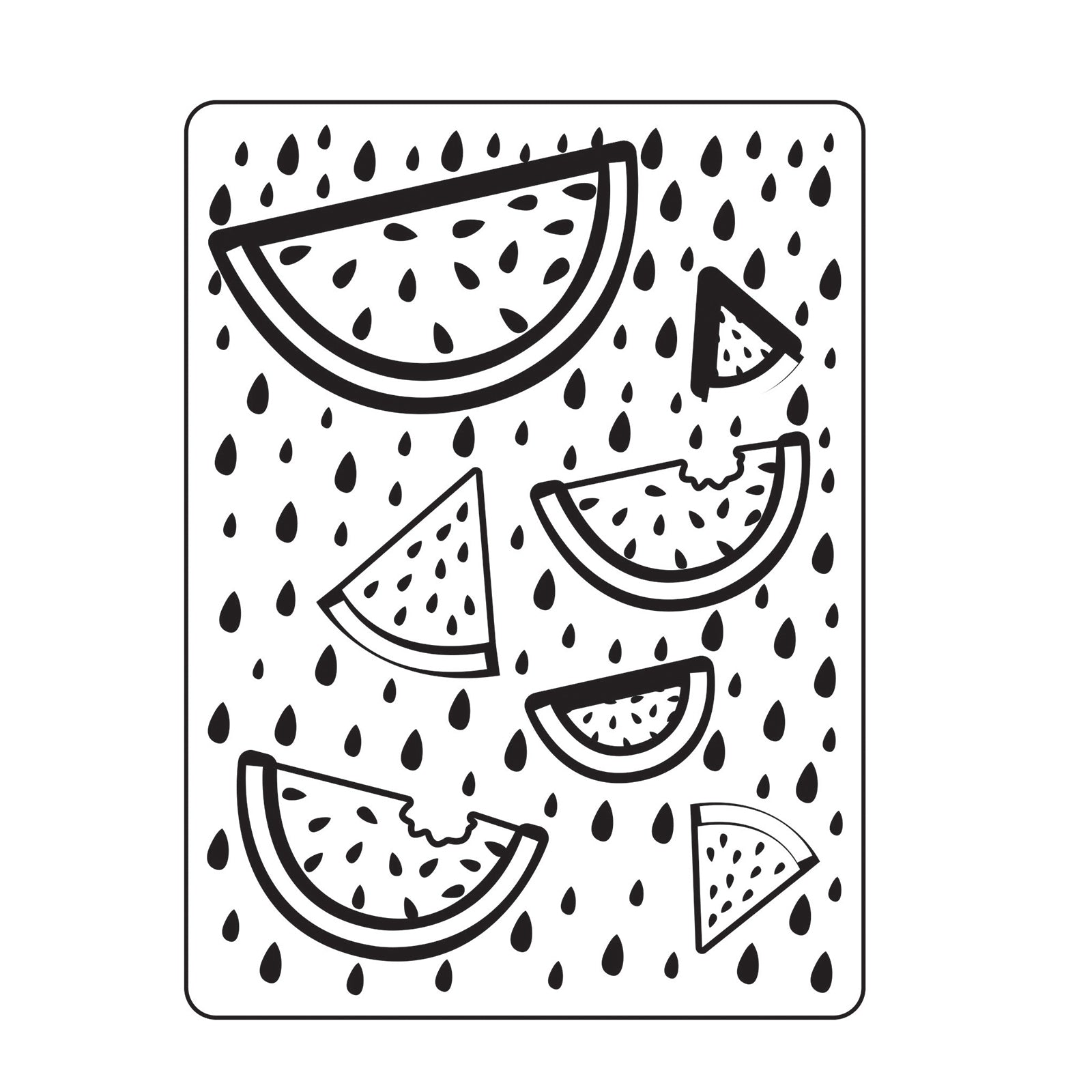 Vaessen creative • embossing folder fruit