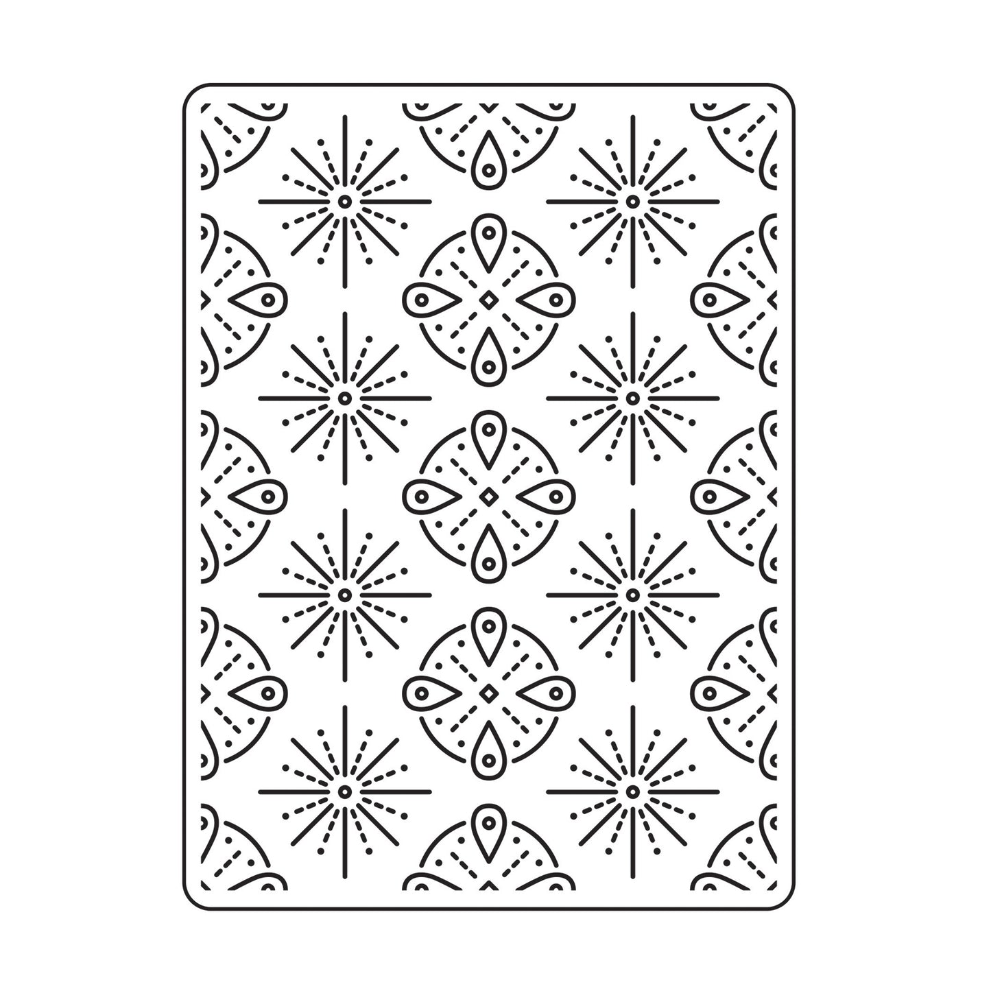Vaessen creative • embossing folder tribal