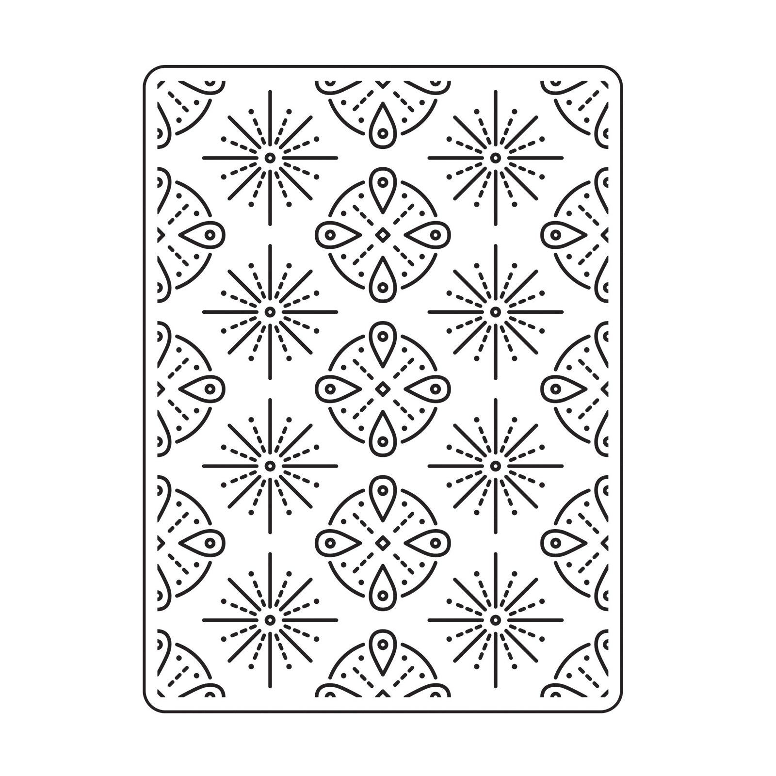 Vaessen creative • embossing folder tribal