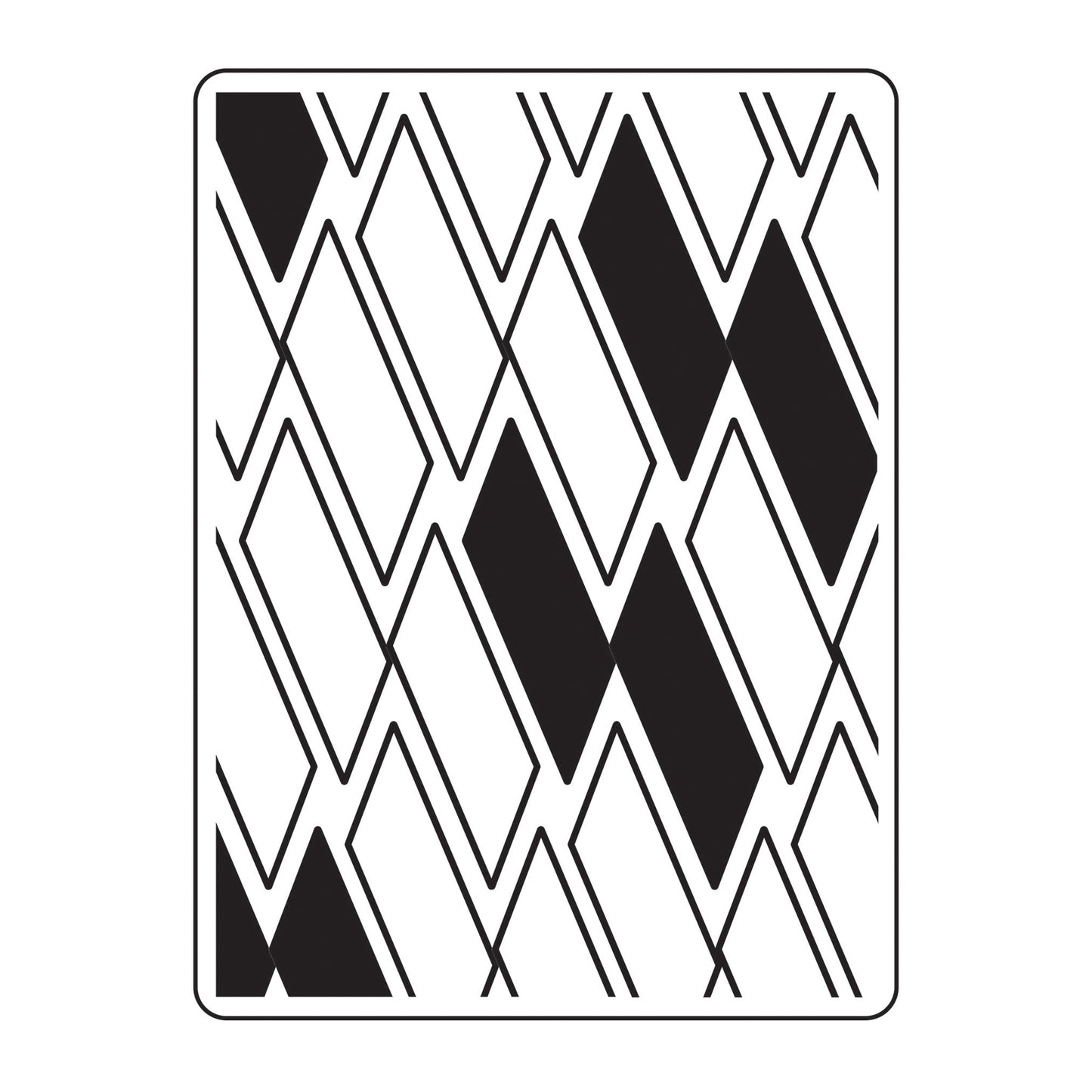 Vaessen creative • embossing folder rechthoek