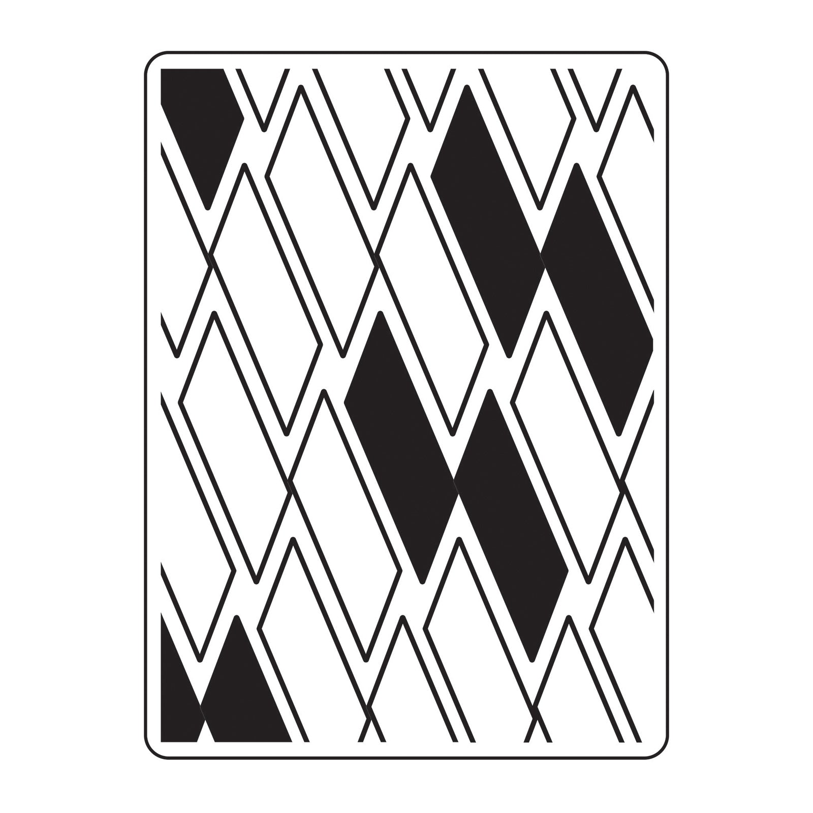 Vaessen creative • embossing folder rechthoek