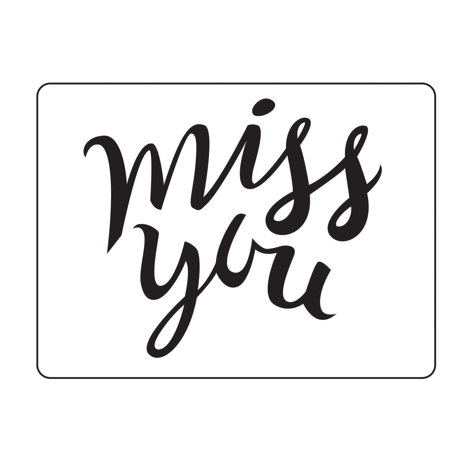 Vaessen creative • embossing folder miss you