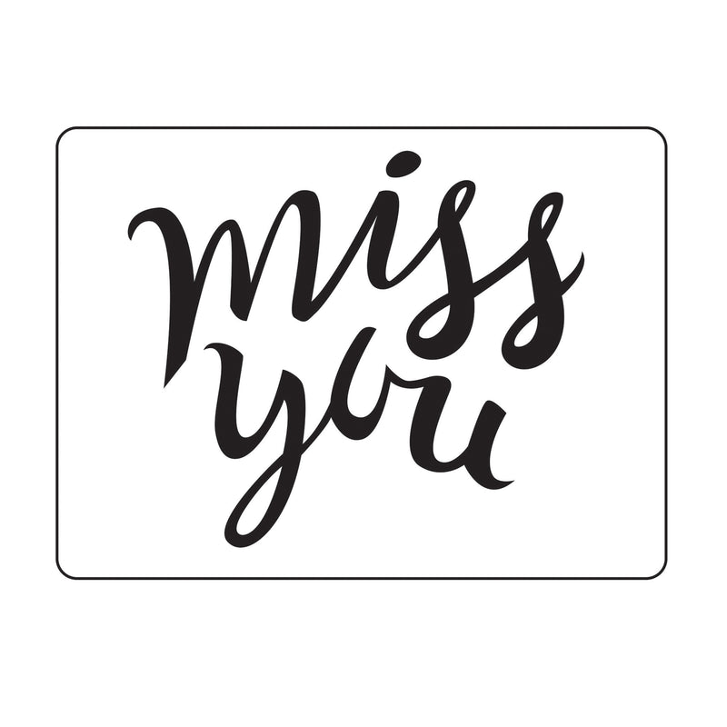 Vaessen creative • embossing folder miss you