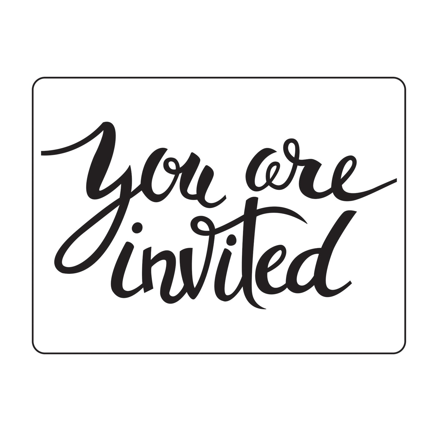 Vaessen creative • embossing folder you are invited