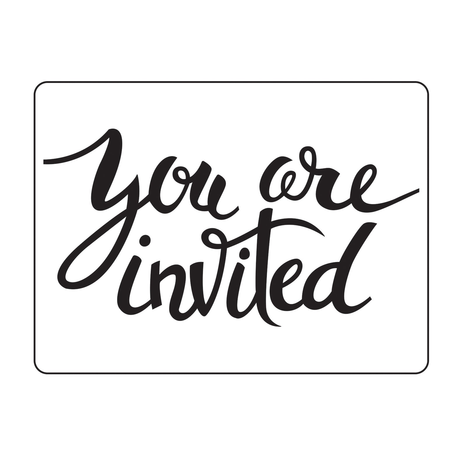 Vaessen creative • embossing folder you are invited