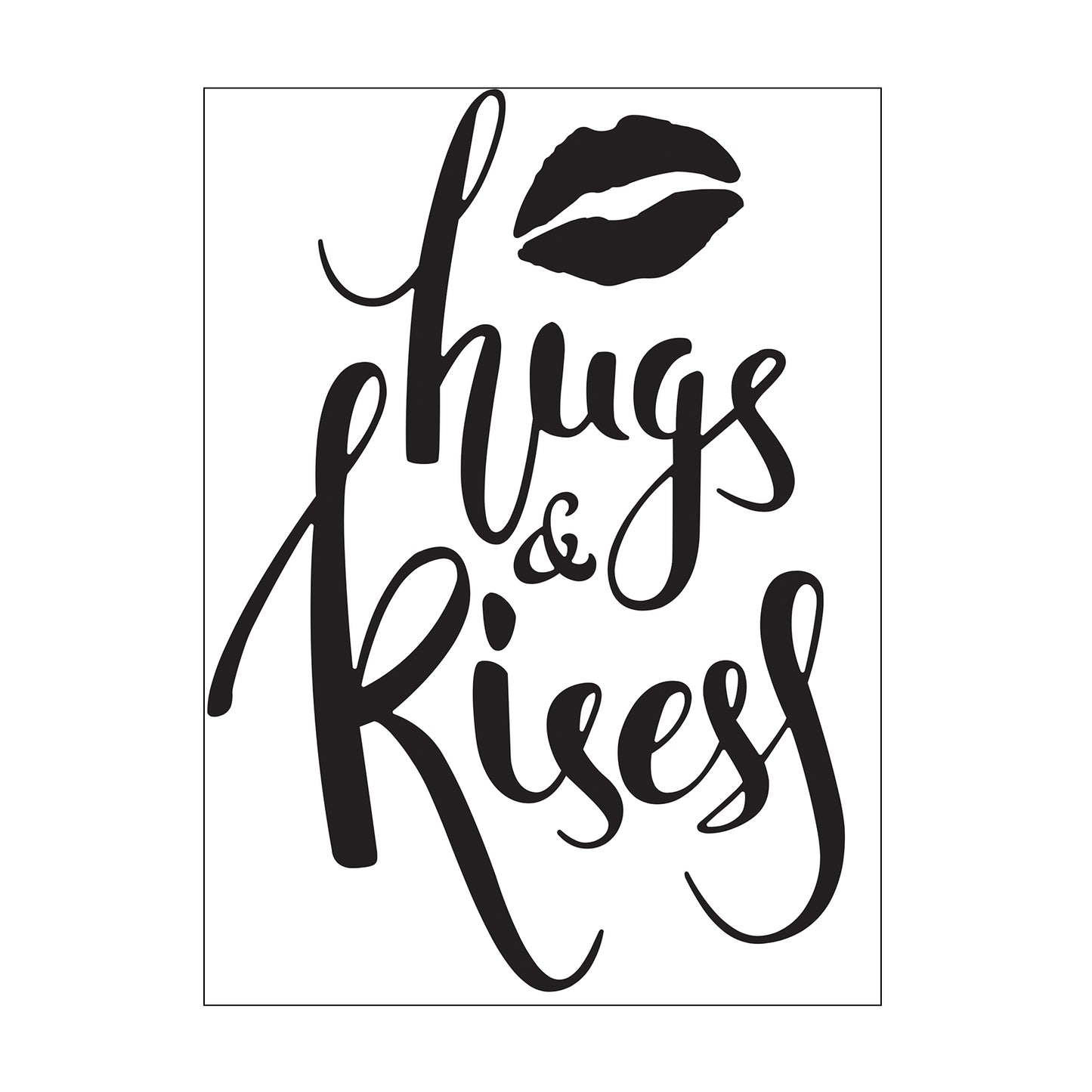Vaessen creative • embossing folder hugs kisses