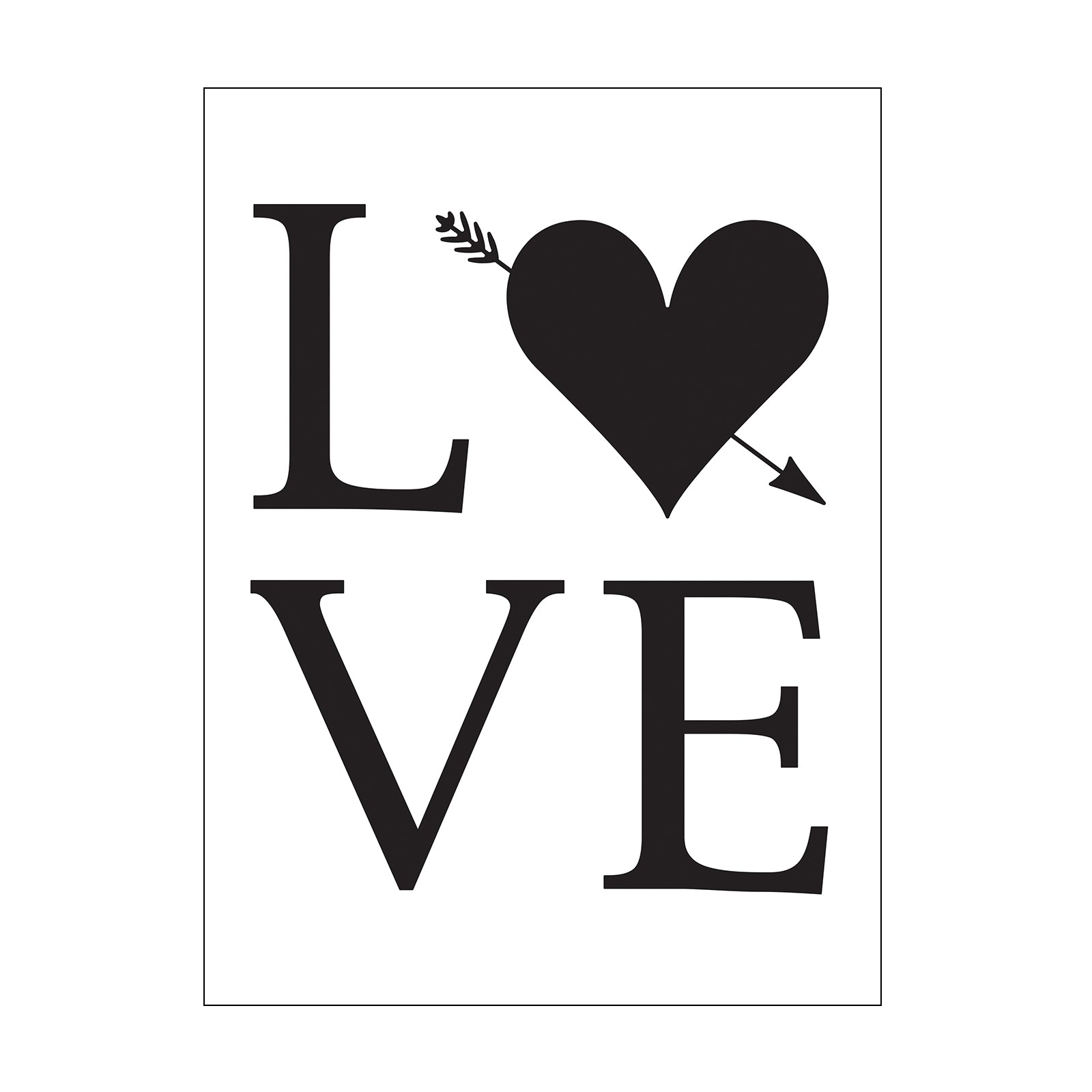 Vaessen creative • embossing folder love