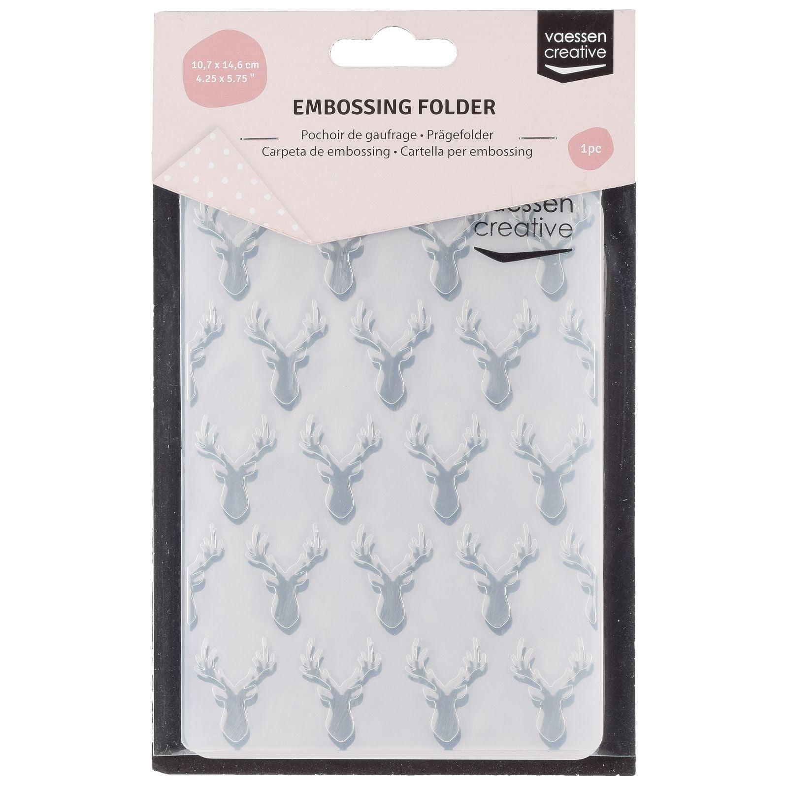 Vaessen creative • embossing folder hertenkoppen