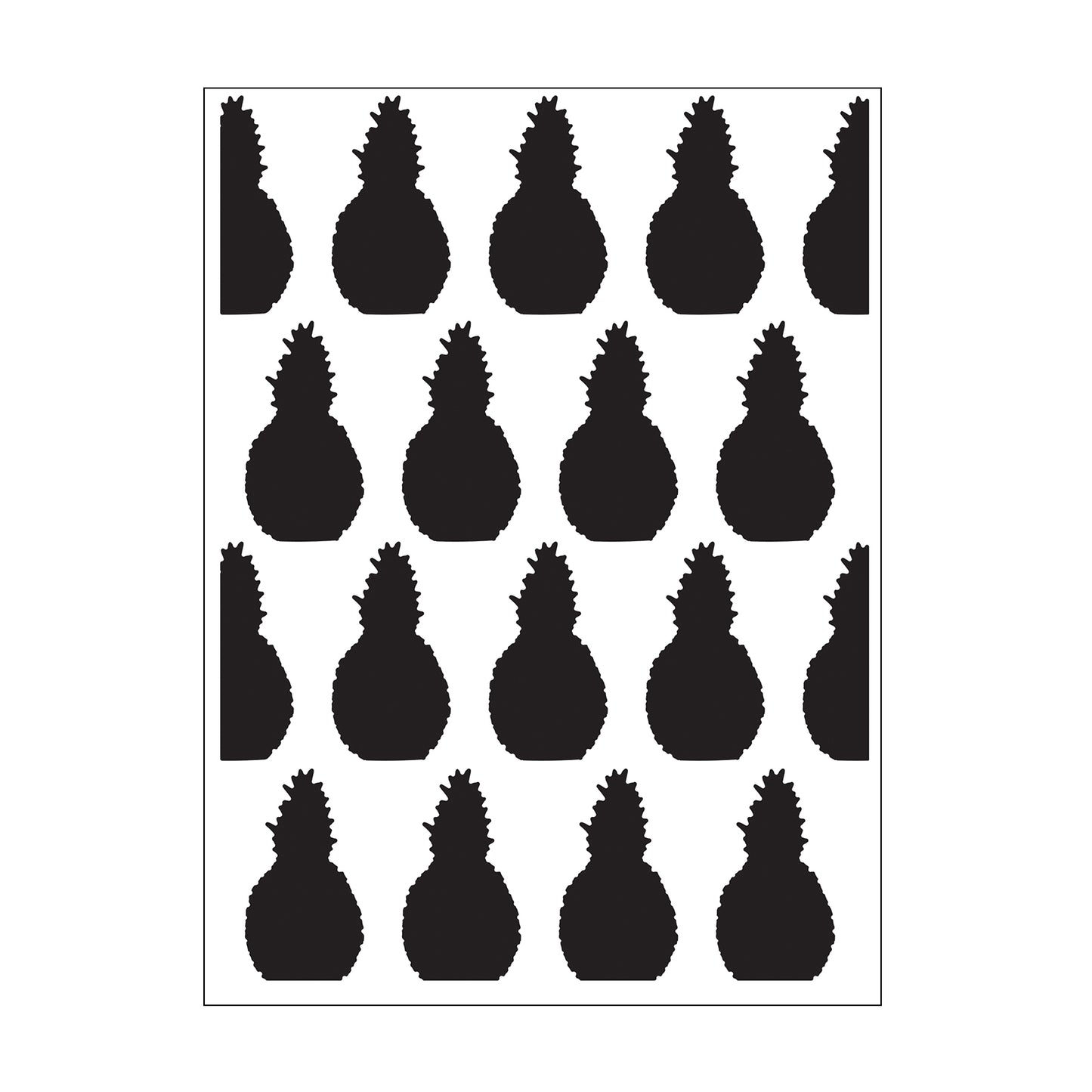 Vaessen creative • embossing folder ananas