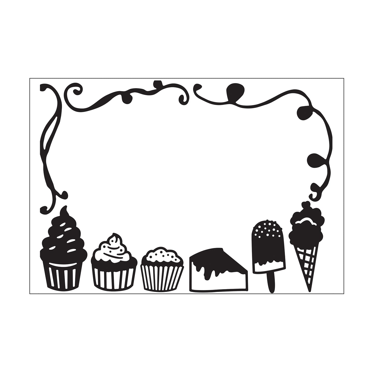 Vaessen creative • embossing folder desserts