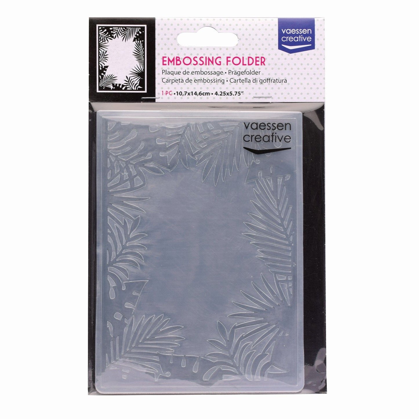 Vaessen creative • embossing folder jungle rand