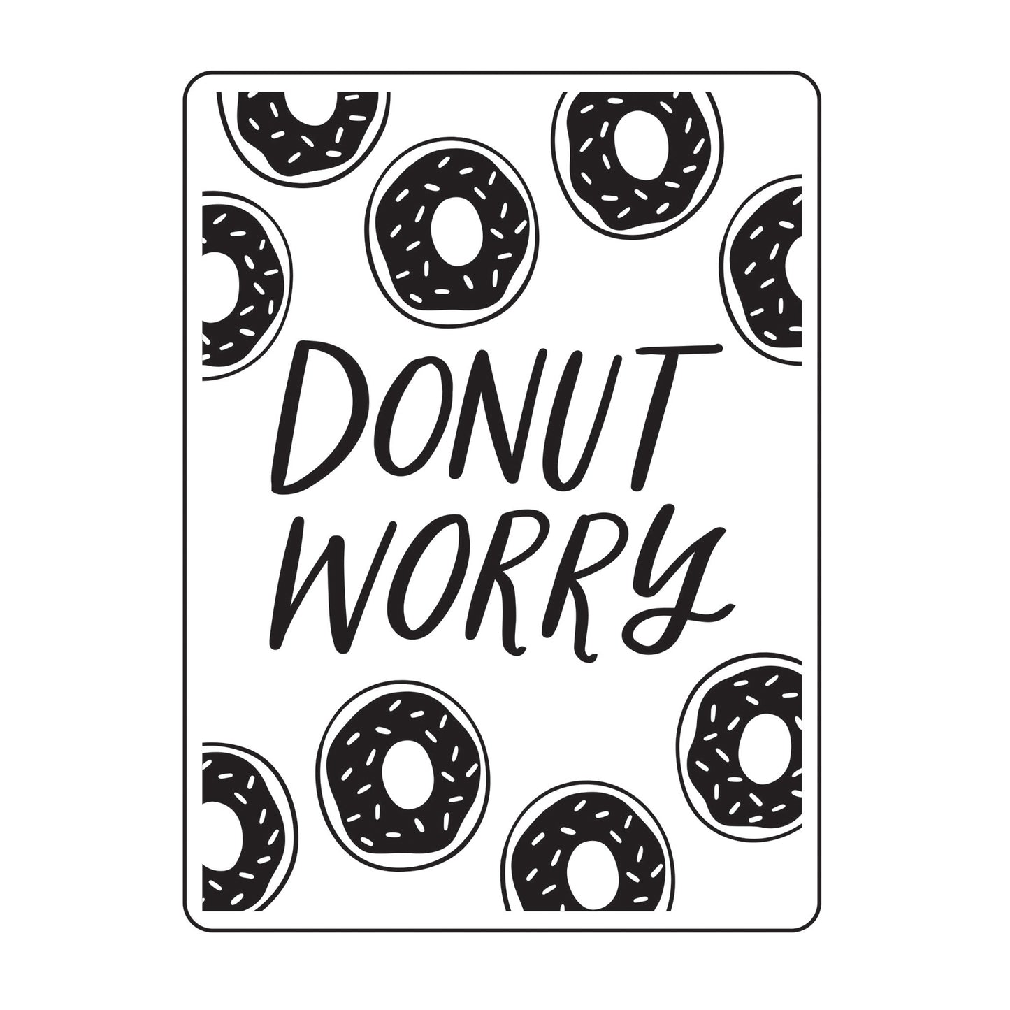 Vaessen creative • embossing folder donut worry