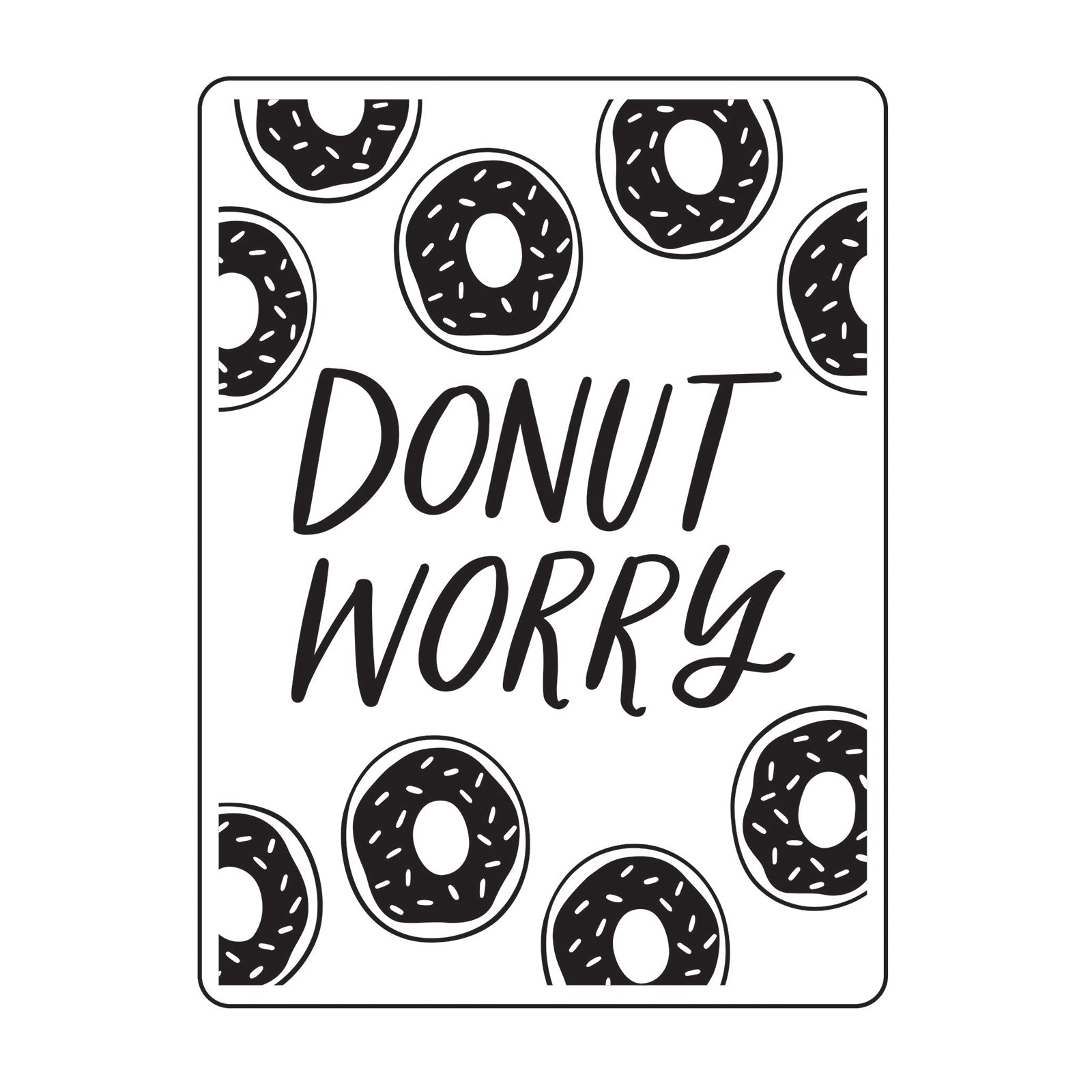 Vaessen creative • embossing folder donut worry