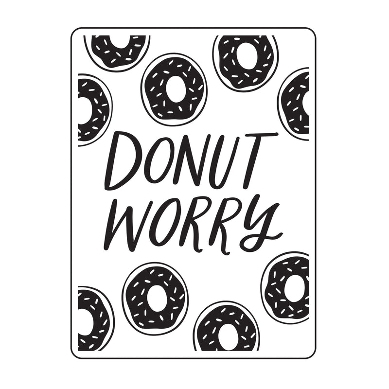Vaessen creative • embossing folder donut worry
