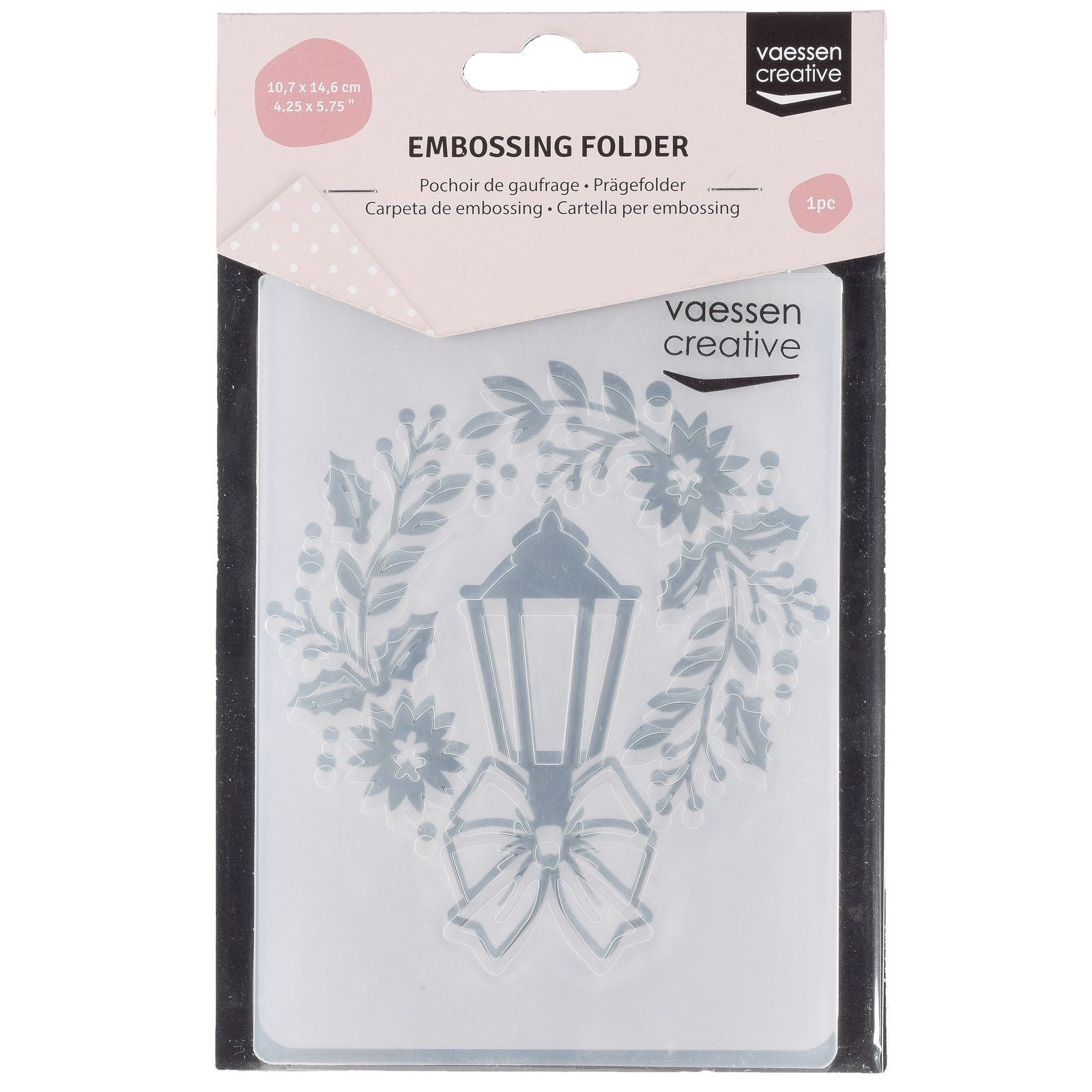 Vaessen creative • embossing folder lamp krans