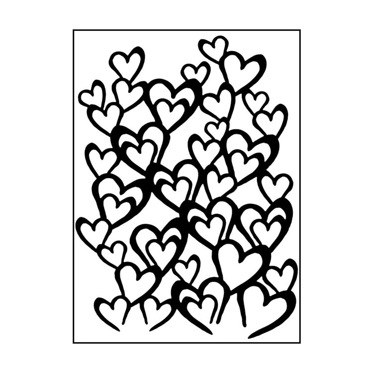 Vaessen creative • embossing folder harten