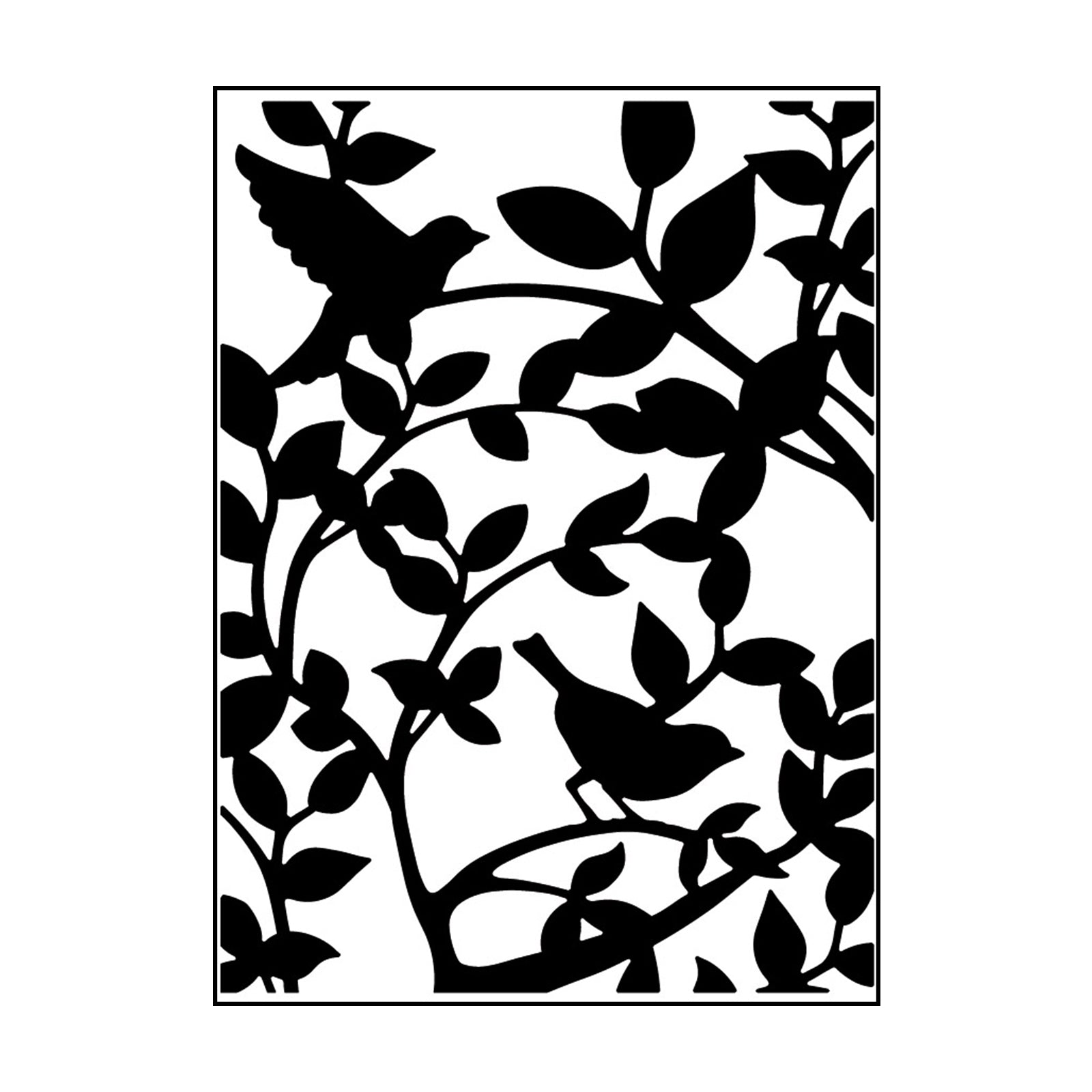 Vaessen creative • embossing folder vogel takken