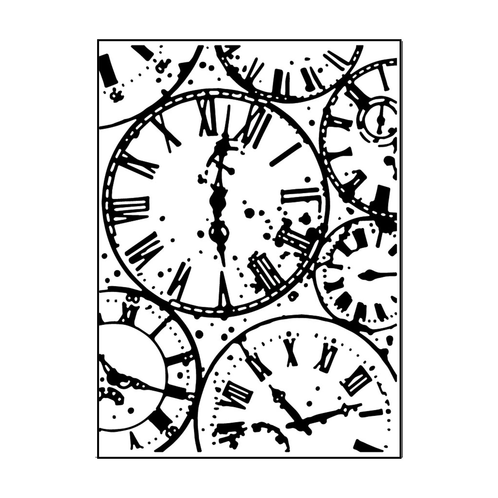 Vaessen creative • embossing folder klokken