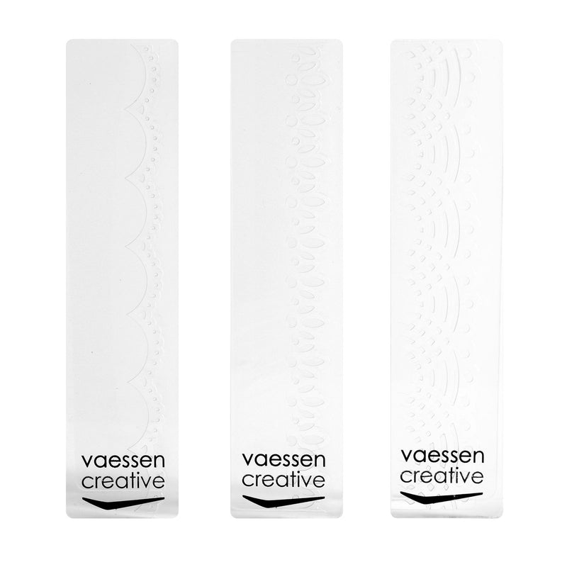 Vaessen creative • embossing folder decoratieve randen 3st.