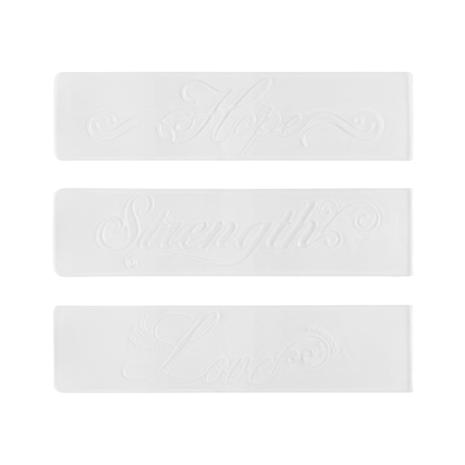 Vaessen creative • embossing folder hope strength love 3st.