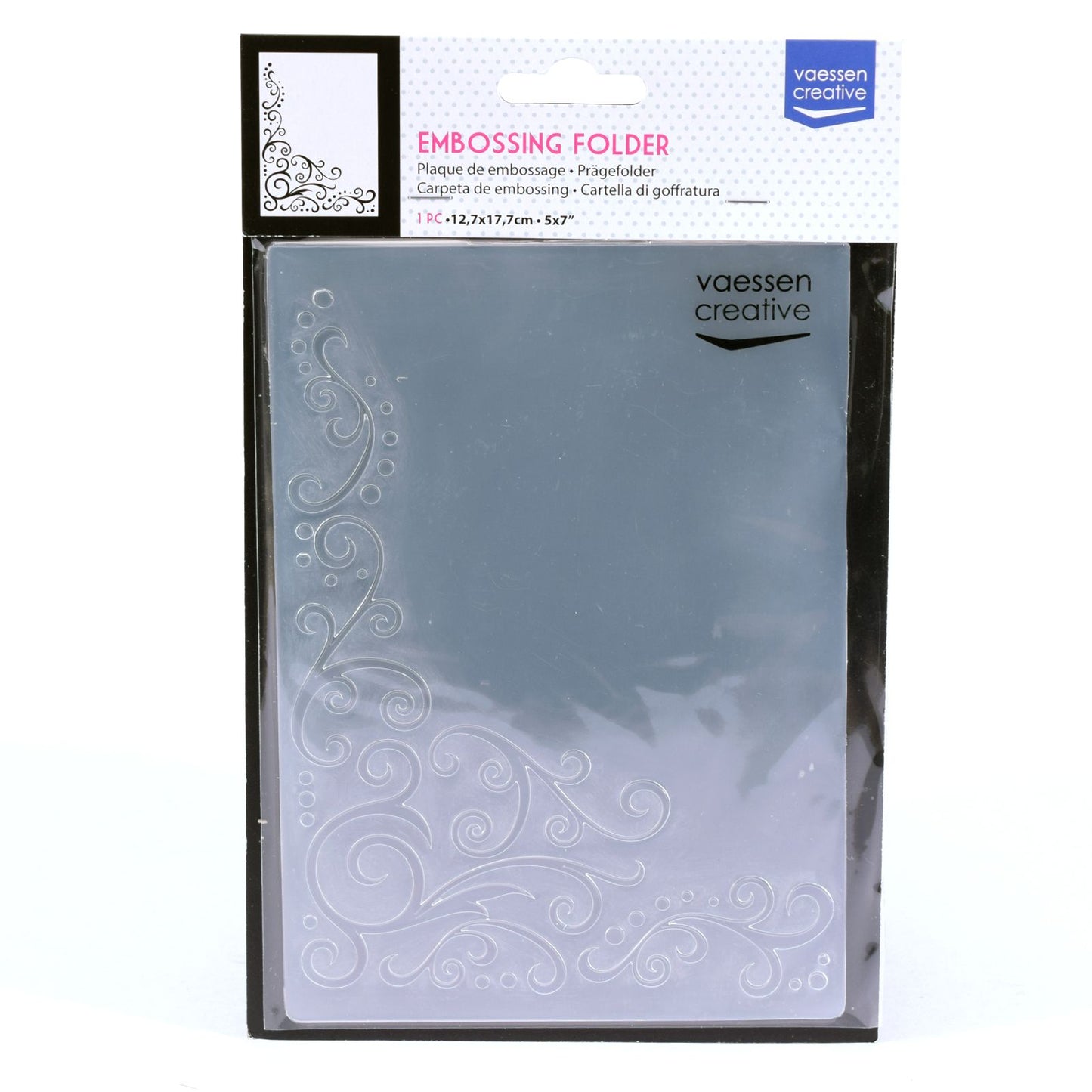 Vaessen creative • embossing folder decoratieve krul