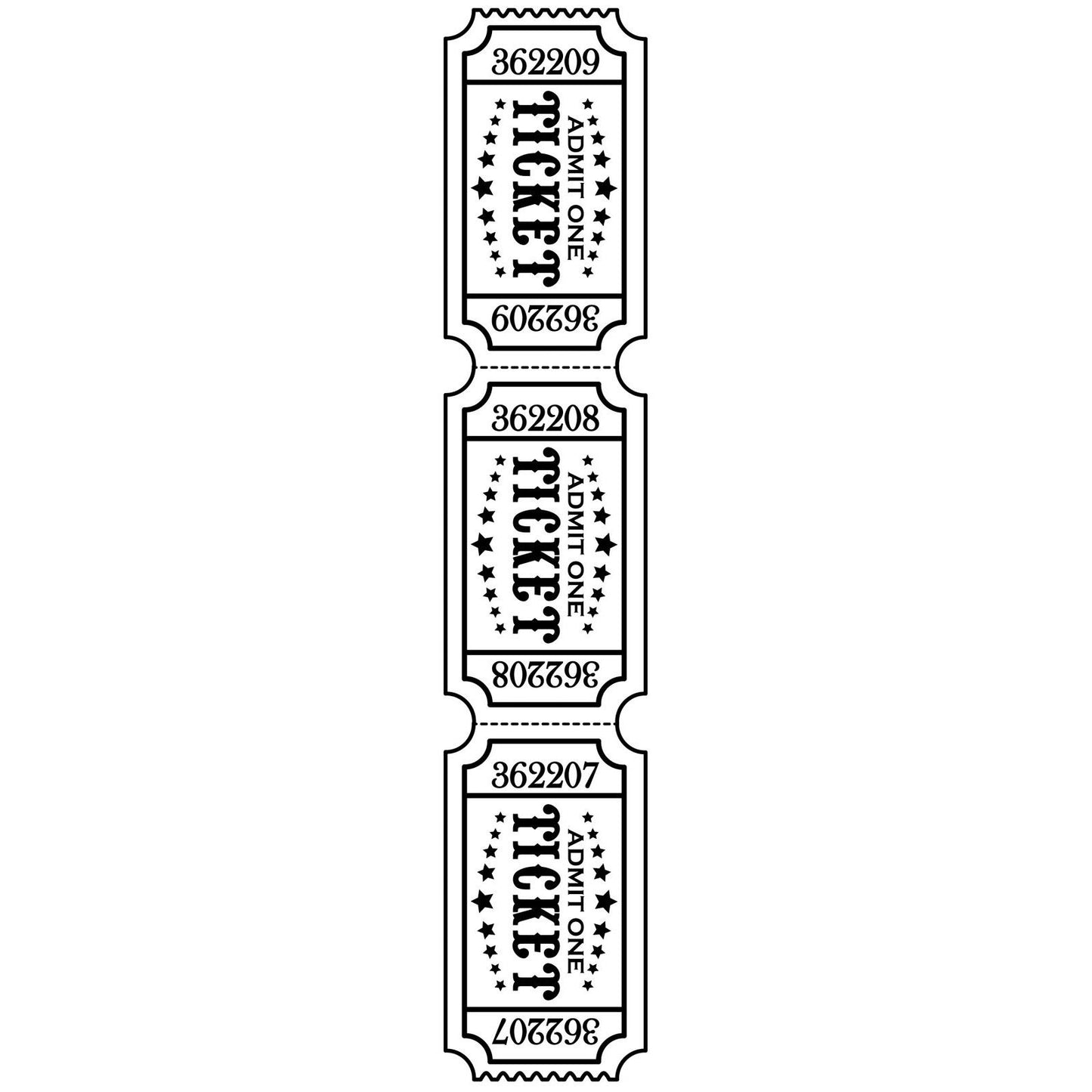 Vaessen creative • embossing folder tickets