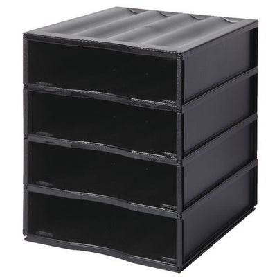 Stapelbare ladeset paperflow zwart 3289716