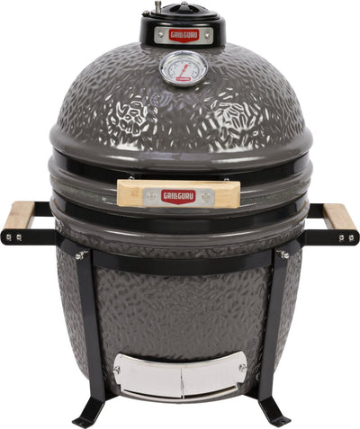 Grill guru kamado barbecue original compact ø33cm ø13inch - compleet - grijs