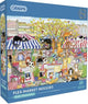 Gibsons legpuzzel flea market moggies 1000 stukjes katten dieren.