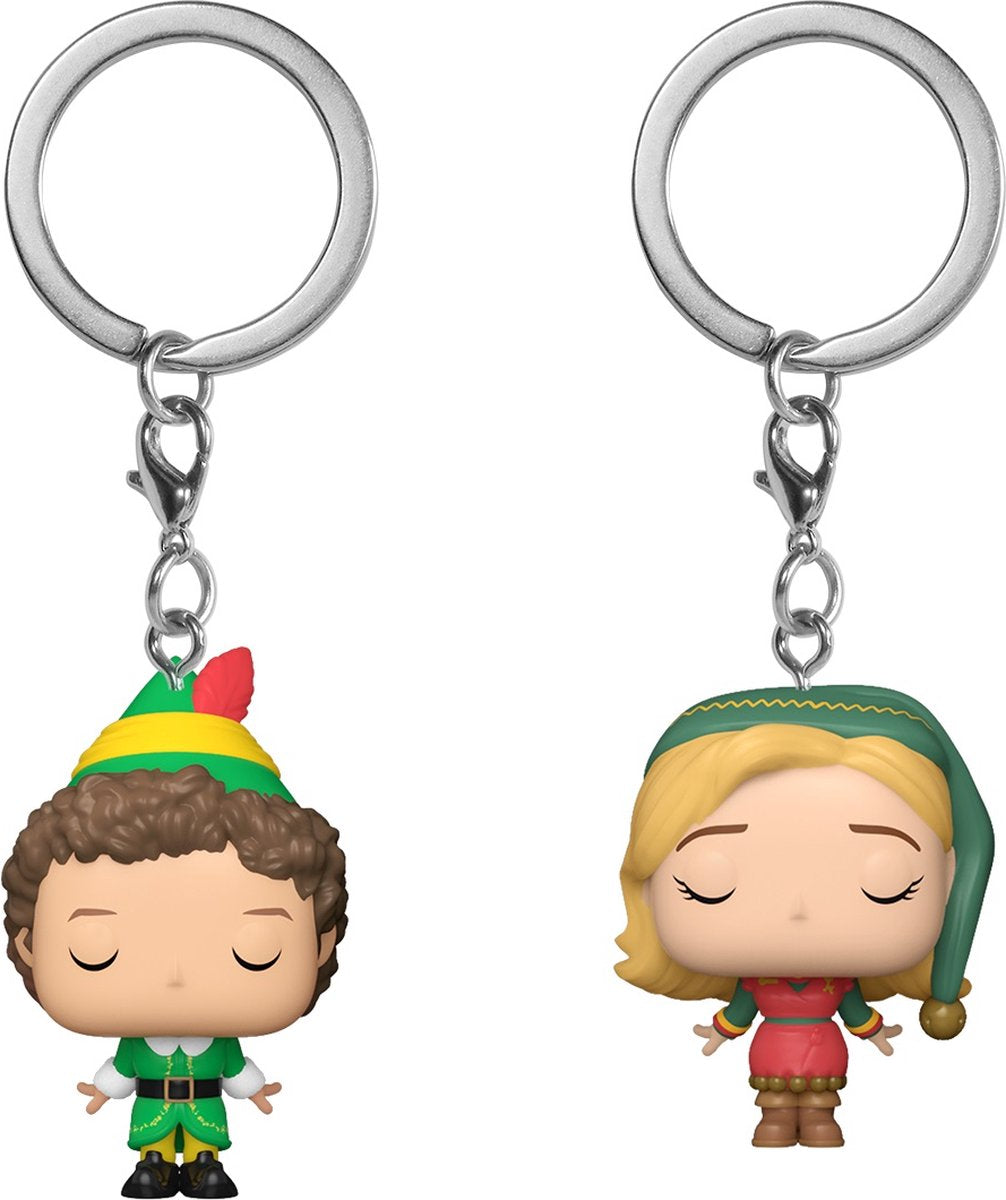 Funko pocket pop! keychain 2-pack: elf - buddy jovie