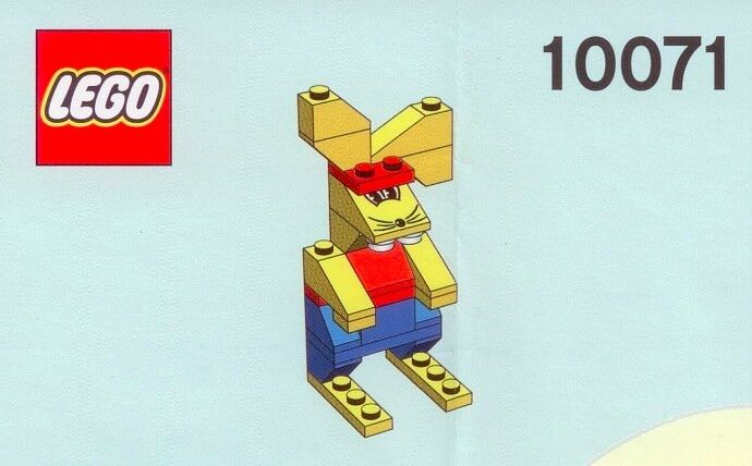 lego 10071 meneer paashaas unieke bouwset