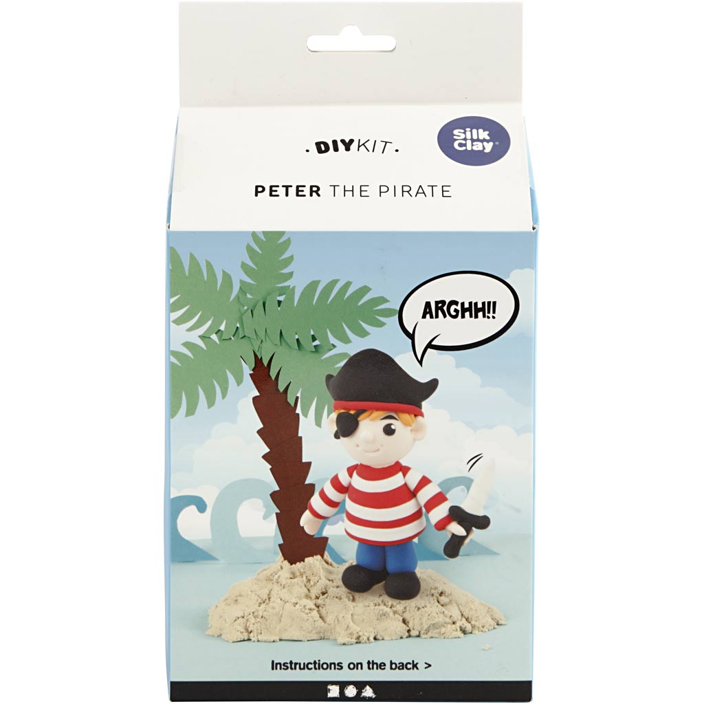 Silk clay knutselset piraat peter 6-delig
