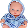 Toys amsterdam babypop met badjas, 20cm