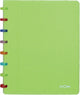 Atoma tutti frutti schrift, ft a5, 144 bladzijden, commercieel geruit, transparant groen