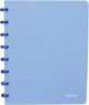 Atoma trendy schrift, ft a5, 144 bladzijden, geruit 5 mm, transparant blauw 1 stuk