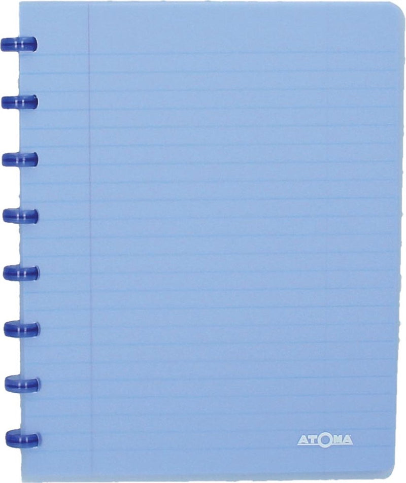Atoma trendy schrift, ft a5, 144 bladzijden, gelijnd, transparant blauw 1 stuk
