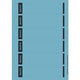 Ordnerrugetiketten leitz blauw 150 stuks papier