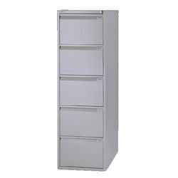 Archiefkast bisley staal 5 lades cylinderslot grijs