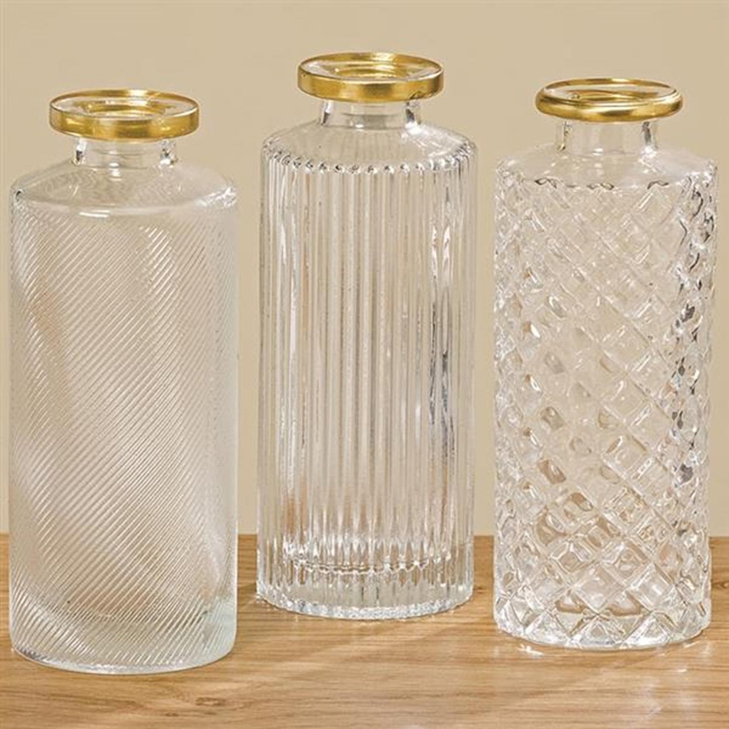 Boltze home vaas adore ø5x13cm transparant helder glas