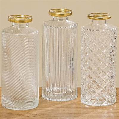 Boltze home vaas adore ø5x13cm transparant helder glas