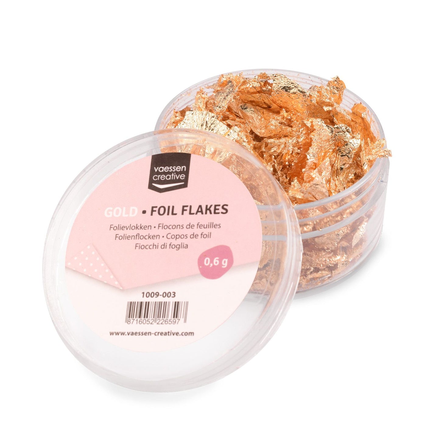 Vaessen creative • folievlokken goud
