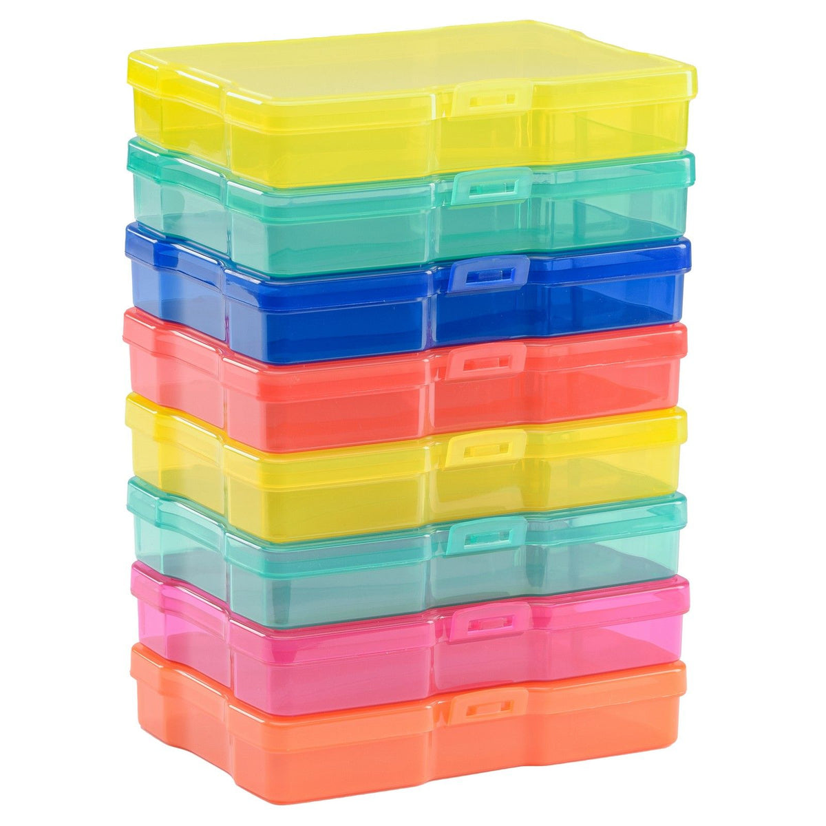 Vaessen creative • gekleurde opbergboxen assorti 8stuks